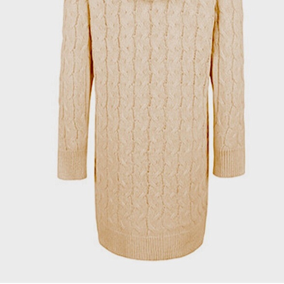 NWT Women’s Cardigan Sweater, Open Front, Beige, - Picture 4 of 15